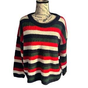 Main Strip Striped Long-Sleeve Sweater – Size M